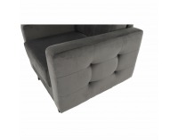 Kreslo Medlin - sivá / wenge