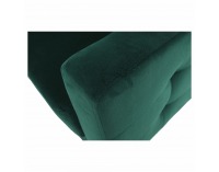 Kreslo Medlin - smaragdová / orech