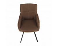 Kreslo Tasman - hnedá / svetlohnedá / čierna
