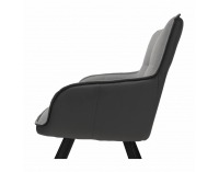 Kreslo Tasman - sivá / tmavosivá / čierna