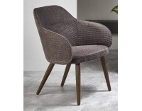 Kreslo Verano - tmavosivá / orech
