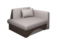 Rozkladacie kreslo s úložným priestorom Kuboš New P- béžovosivá (taupe) / hnedá