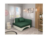 Rozkladacie kreslo s úložným priestorom Kuboš New P- zelená / béžová