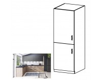 Kuchynská skrinka na vstavanú chladničku Langen D60ZL L - dub artisan