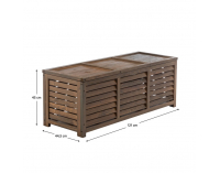 Záhradný úložný box Ladam - hnedá
