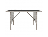 Záhradný nábytok z umelého ratanu Lalen - svetlosivá