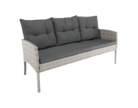 Záhradný nábytok z umelého ratanu Lalen - svetlosivá