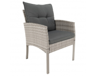 Záhradný nábytok z umelého ratanu Lalen - svetlosivá