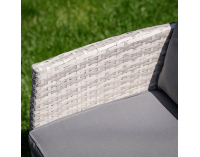 Záhradný nábytok z umelého ratanu Lalen - svetlosivá