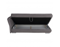 Leňoška s úložným priestorom Lamba L - sivá