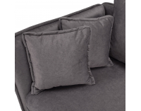 Leňoška s úložným priestorom Lamba L - sivá