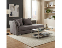 Leňoška s úložným priestorom Lamba L - sivá