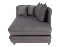 Leňoška s úložným priestorom Lamba L - sivá