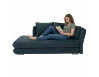 Leňoška s úložným priestorom Lamba P - modrá