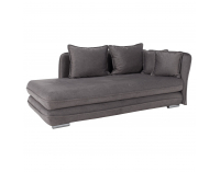 Leňoška s úložným priestorom Lamba P - sivá