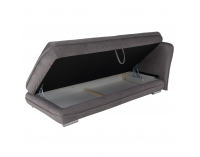 Leňoška s úložným priestorom Lamba P - sivá