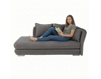 Leňoška s úložným priestorom Lamba P - sivá