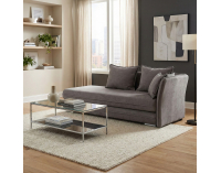 Leňoška s úložným priestorom Lamba P - sivá