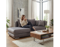 Leňoška s úložným priestorom Lamba P - sivá