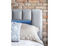 Čalúnená manželská posteľ s roštom Lamia KUP 140 - bordová