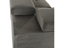 Rohová sedačka U s rozkladom a úložným priestorom Lamora U L - sivohnedá (taupe)