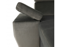 Rohová sedačka U s rozkladom a úložným priestorom Lamora U P - sivohnedá (taupe)