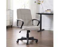 Kancelárske kreslo Landis - svetlosivá / čierna