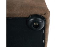 Rohová sedačka s rozkladom a úložným priestorom Lanza L - hnedá / svetlofialová