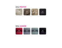 Rohová sedačka s rozkladom a úložným priestorom Lanza L - hnedá / svetlofialová