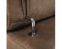 Rohová sedačka s rozkladom a úložným priestorom Lanza P - hnedá / svetlofialová