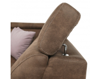 Rohová sedačka s rozkladom a úložným priestorom Lanza P - hnedá / svetlofialová