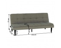 Rozkladacia pohovka Larama - svetlosivá