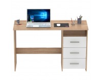 Univerzálny PC stolík Laristote New L/P - dub sonoma / biela
