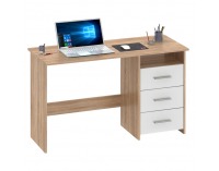 Univerzálny PC stolík Laristote New L/P - dub sonoma / biela