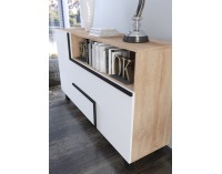 Komoda Lars LAR-02 - sonoma svetlá / biela