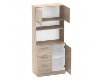 Trojdverový kredenc Laset New - dub sonoma