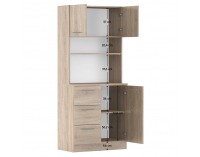 Trojdverový kredenc Laset New - dub sonoma