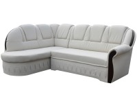 Rohová sedačka s rozkladom a úložným priestorom Latino L - biela