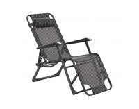 Záhradné lehátko Lauria - čierna