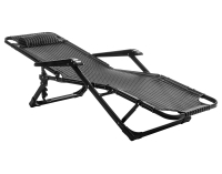 Záhradné lehátko Lauria - čierna