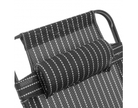 Záhradné lehátko Lauria - čierna