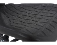 Dielenská stolička s podnožkou Laver BP RB - čierna