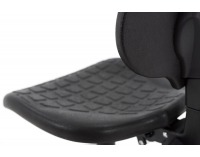 Dielenská stolička s podnožkou Laver BP RB - čierna