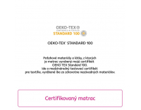 Penový matrac Layer 19 cm 120x200 cm - biela