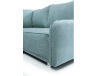 Rohová sedačka s rozkladom a úložným priestorom Lena P - mentolová