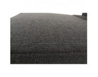 Leňoška s taburetkou Duran L - sivá