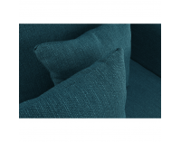 Leňoška s taburetkou Duran P - modrá