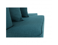 Leňoška s taburetkou Duran P - modrá