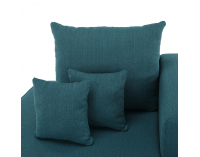 Leňoška s taburetkou Duran P - modrá