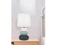 Stolná lampa Lenus - biela / modrá / čierna